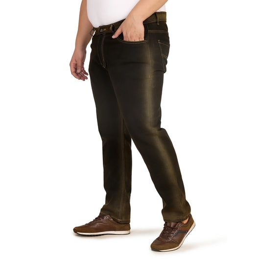 Kagad Jeans Men Plus Size Regular Fit Charcoal Grey Denim Jeans - Style Code "KGDJN-408026