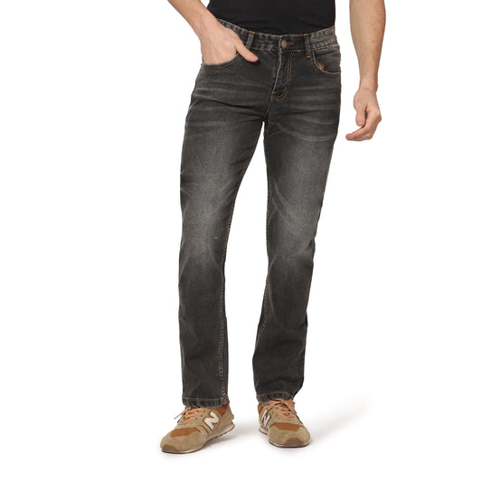 Kagad Jeans Men Straight Fit Charcoal Grey Denim Jeans - Style Code "KGDJNS-403003