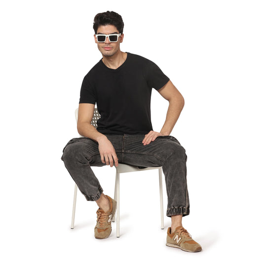 Kagad Jeans Men Regular fit Indigo Blue Denim Jeans Jogger - Style Code "KGDJGR-401002