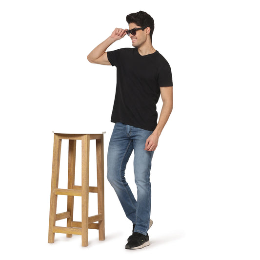 Kagad Jeans Men Straight Fit Light Blue Denim Jeans - Style Code "KGDJNS-403008