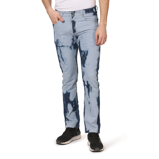 Kagad Jeans Men Regular Fit Blue Washed Out Denim Jeans - Style Code "KGDJNS-403013