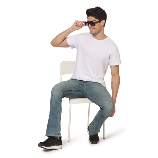 Kagad Jeans Men Straight Fit Light Blue Denim Jeans - Style Code "KGDJNS-403015