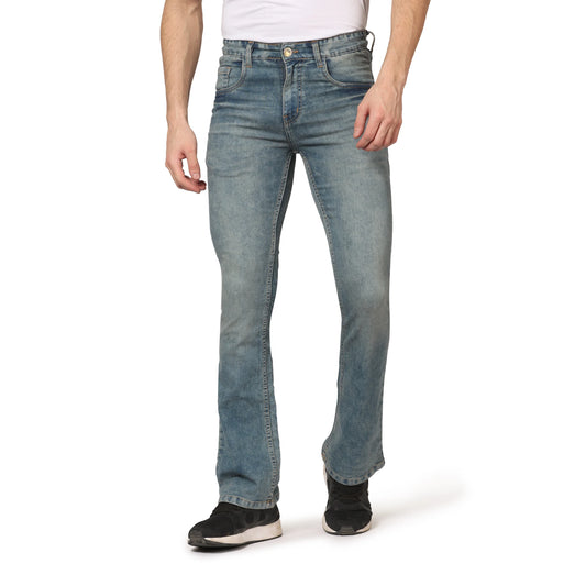 Kagad Jeans Men Straight Fit Light Blue Denim Jeans - Style Code "KGDJNS-403015