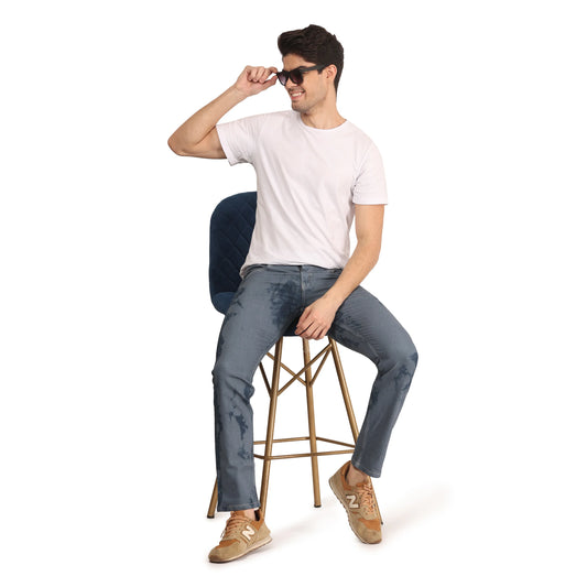 Kagad Jeans Men Regular Fit Light Blue Denim Jeans - Style Code "KGDJNS-403022