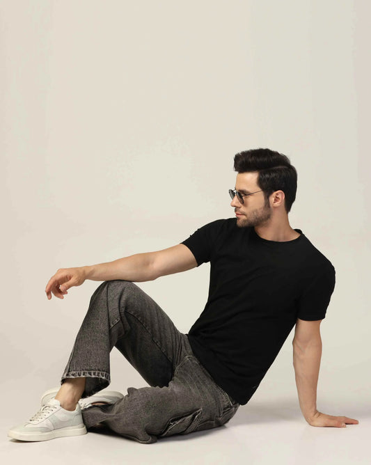 Kagad Jeans Mens Loose Fit Wide Leg Rusty Grey Cargo Jeans - Style Code "KGDCRG-403049