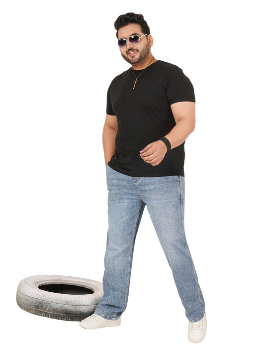 Men's Plus Size Elasticated Jeans KGDJN-406083