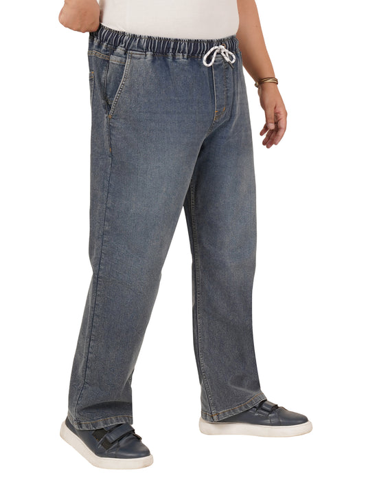 Men's Plus Size Elasticated Jeans KGDJN-406085