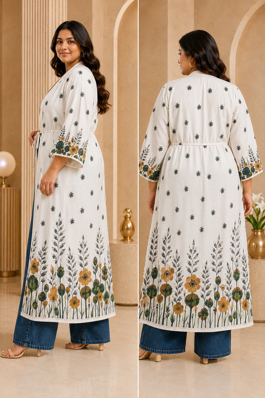 Women’s Meadow Longline Kimono Shrug - KGDJNS-404083