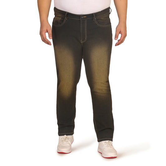 Kagad Jeans Men Plus Size Regular Fit Chracoal Grey Denim Jeans - Style Code "KGDJN-408005