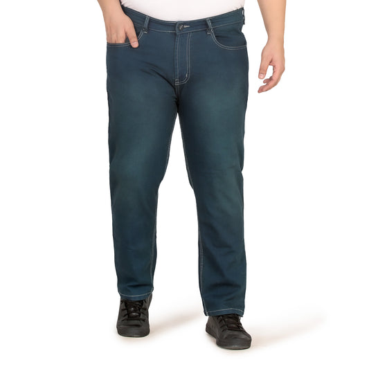 Kagad Jeans Men Plus Size Regular Fit Caded Blue Denim Jeans - Style Code "KGDJN-408023