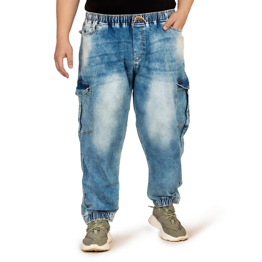 Kagad Jeans Men Regular and Plus Size Regular Fit   Light Blue  Color  Denim Jeans Jogger - Style Code "KGDJGR-406011