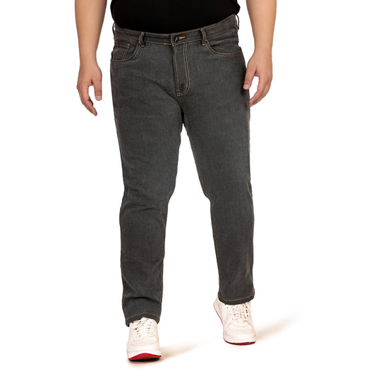 Kagad Jeans Men Plus Size Regular Fit Charcoal Grey Denim Jeans - Style Code "KGDJN-408009