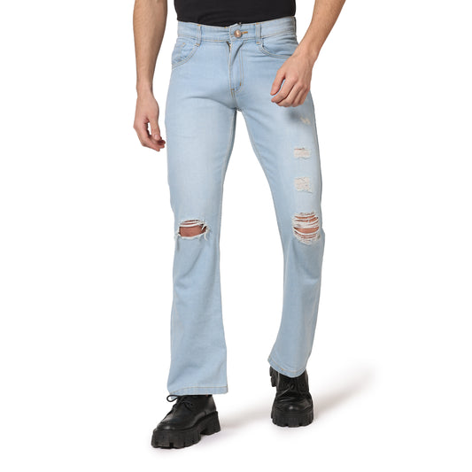 Kagad Jeans Men Slim Fit Light Blue Denim Jeans - Style Code "KGDJNS-403001