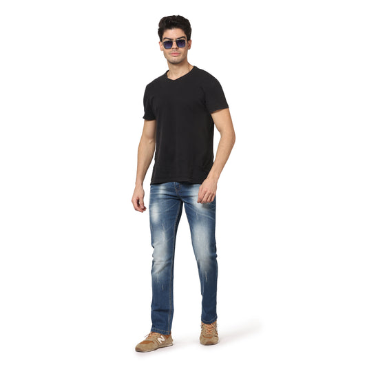 Kagad Jeans Men  Straight Fit Indigo  Blue Denim Jeans - Style Code "KGDJNS-403004