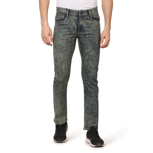 Kagad Jeans Men Regular Fit  Blue Textured Denim Jeans - Style Code "KGDJNS-403017