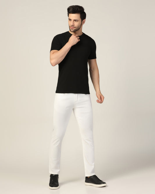 Kagad Jeans Mens Regular Fit White Jeans - Style Code "KGDJN-403038