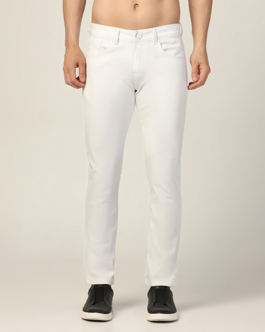 Kagad Jeans Mens Regular Fit White Jeans - Style Code "KGDJN-403038