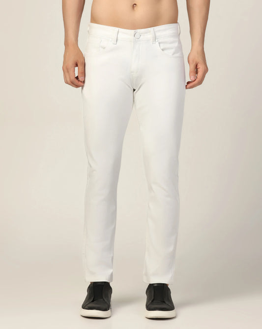 Kagad Jeans Mens Regular Fit White Jeans - Style Code "KGDJN-403038