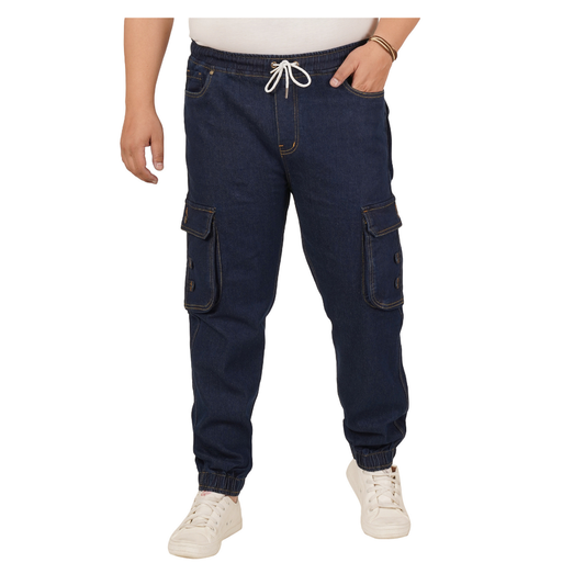 Men's Plus Size Denim Jogger KGDJGR-406093