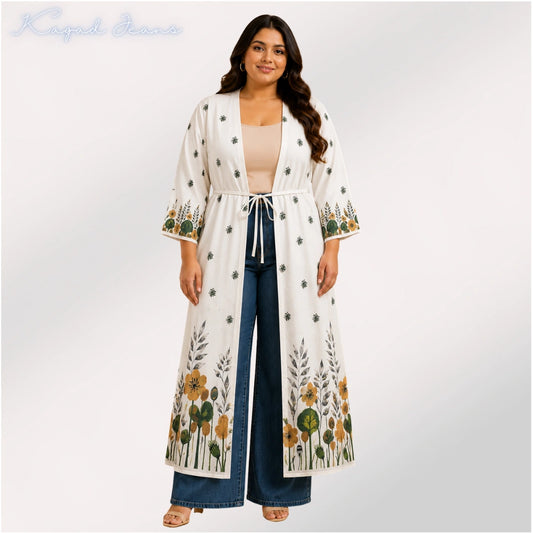 Women’s Meadow Longline Kimono Shrug - KGDJNS-404083